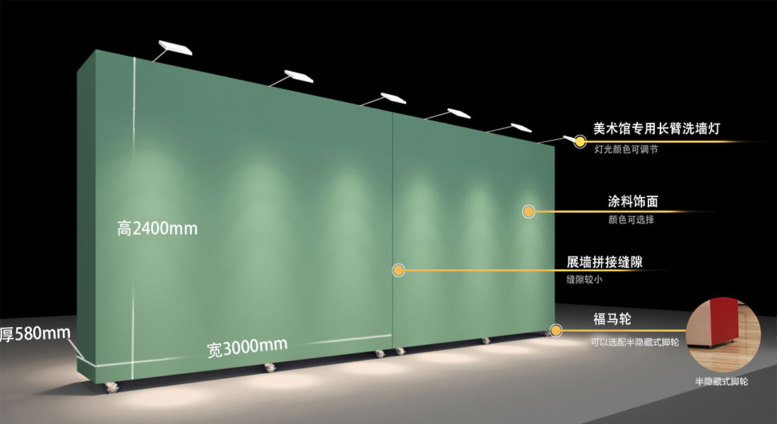 美术馆专用长臂洗墙灯