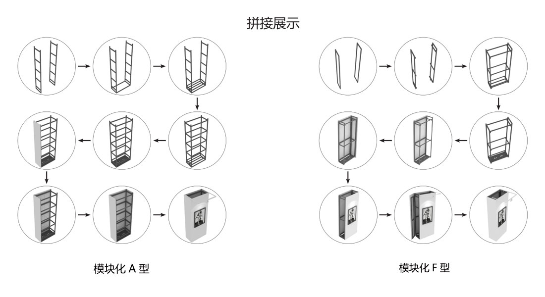 固定展墙拼接展示