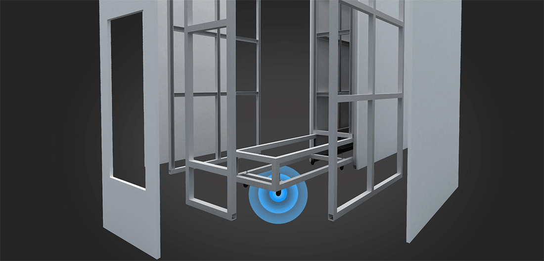 框架式移动展墙内部结构 框架式移动展墙内部结构