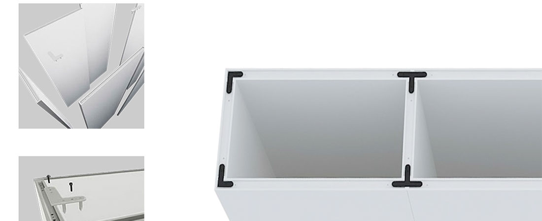 可拆卸式移动展墙拼接示意 可拆卸式移动展墙拼接示意